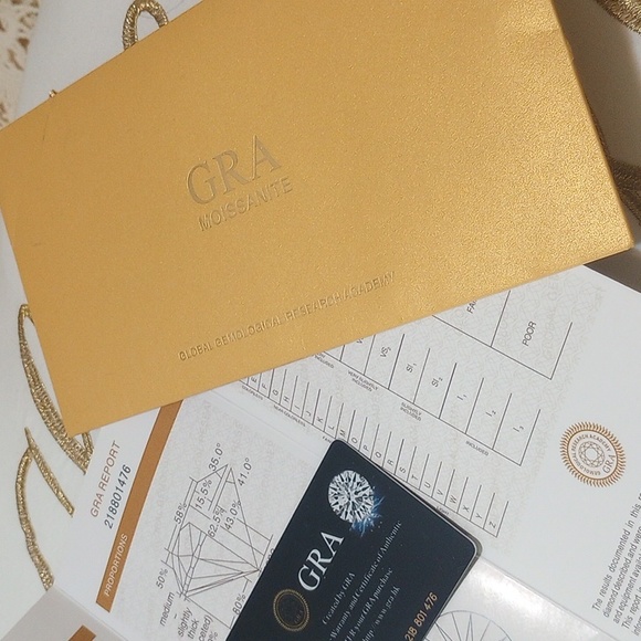 2ct Sterling Lab Grown Diamond Ring Size 7 - Picture 4 of 5